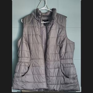 Cute grey puff vest